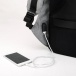 Bezpečnostní batoh s USB nabíječkou - fialový