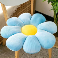 Polštář květina - modrý