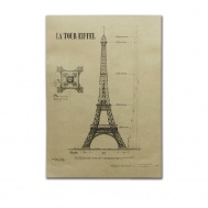 Retro plakát - Eiffelova věž