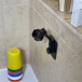 Univerzální nastavitelný držák na sprchu - černý