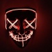 Děsivá svítící maska - červená