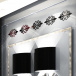 Zrcadlové samolepky ornamenty - černé