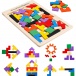 Dřevěné puzzle - tvary